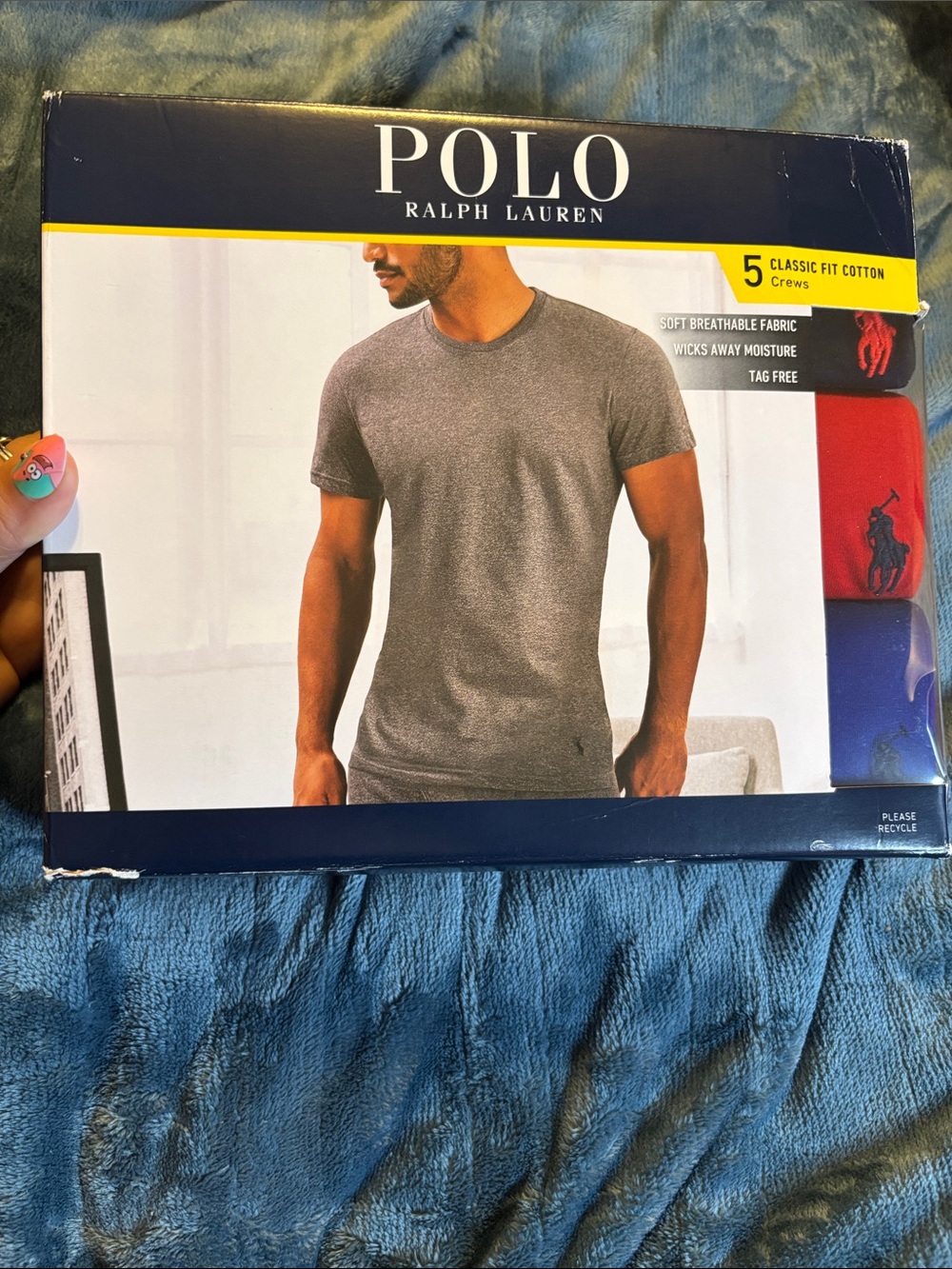 Polo by Ralph Lauren Gray Classic Fit Cotton T-Shirt Packaging